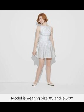 Wild Fable Light Pastel Floral Sleeveless Mini Dress